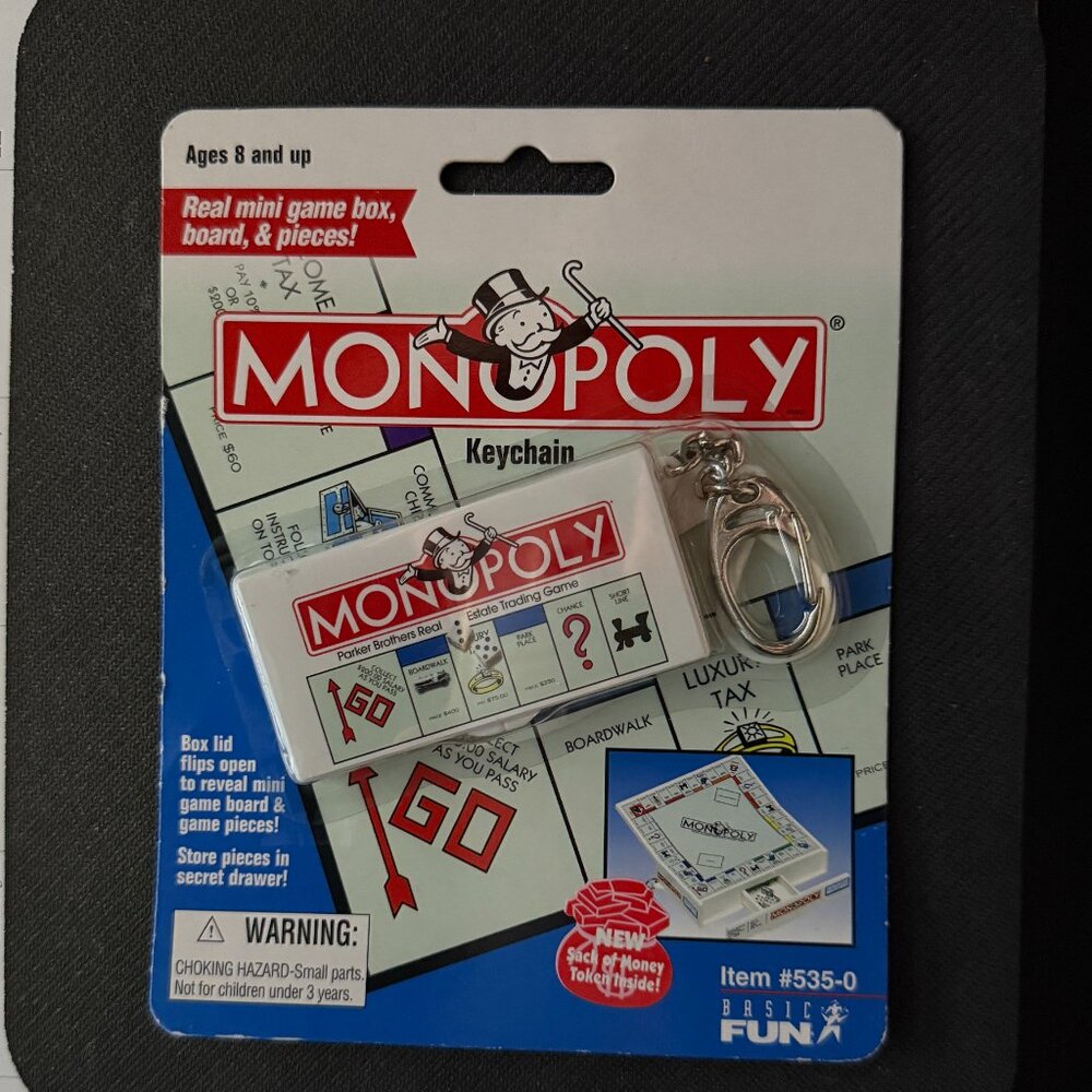 MONOPOLY - Real mini Game box, Board & Pieces - Picture 3 of 4